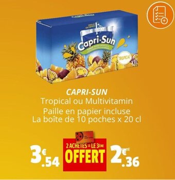 Coccinelle Supermarché CAPRI-SUN offre