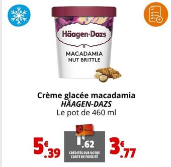 Coccinelle Supermarché Crème glacée macadamia HÄAGEN-DAZS offre