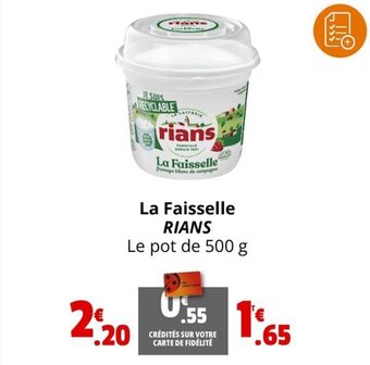 Coccinelle Supermarché La Faisselle RIANS offre