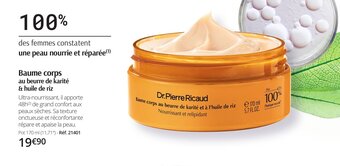 Dr Pierre Ricaud Baume corps au beurre de karité & huile de riz offre