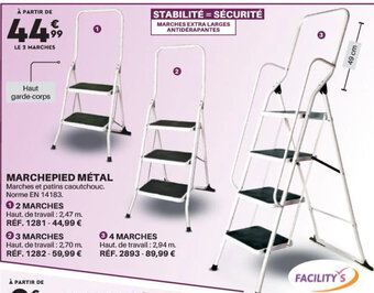 Shopix MARCHEPIED MÉTAL offre