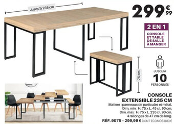 CONSOLE EXTENSIBLE 235 CM