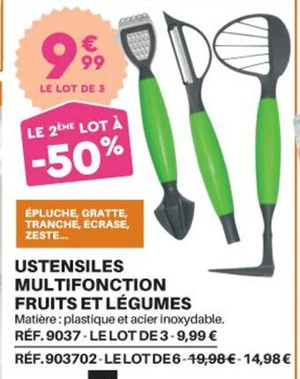 Shopix USTENSILES MULTIFONCTION FRUITS ET LÉGUMES offre