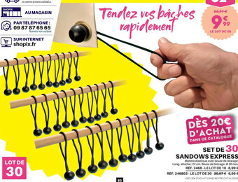 Shopix SET DE 30 SANDOWS EXPRESS offre