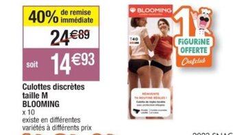 Cora x Carrefour Culottes discrètes taille M BLOOMING offre