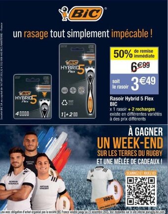 Rasoir Hybrid 5 Flex BIC