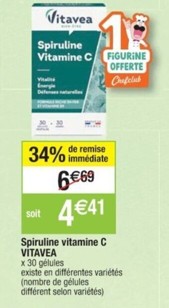 Cora x Carrefour Spiruline vitamine C VITAVEA offre
