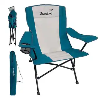 Decathlon Chaise de camping pliante - kolari - avec porte-gobelet, sac de transport offre