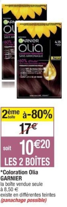 Cora x Carrefour Coloration Olia GARNIER offre