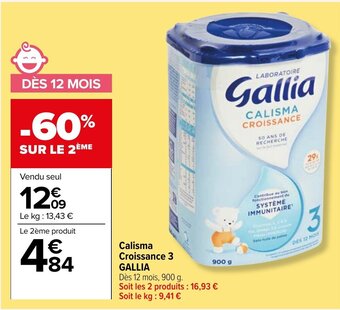 Carrefour Calisma Croissance 3 GALLIA offre