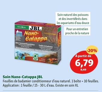 Maxi Zoo Jbl soin nano-catappa offre