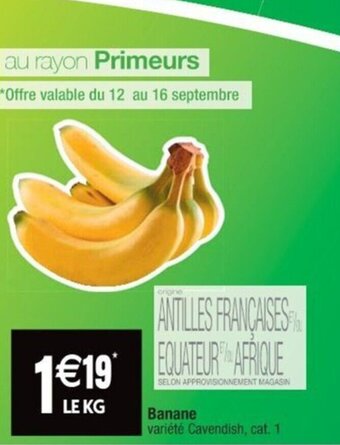 Cora x Carrefour Banane offre