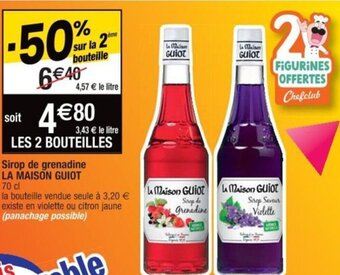 Cora x Carrefour Sirop de grenadine LA MAISON GUIOT 70 cl offre