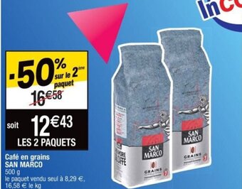 Cora x Carrefour Café en grains SAN MARCO offre