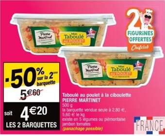 Cora x Carrefour Taboulé au poulet à la ciboulette PIERRE MARTINET offre