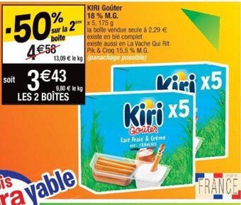 Cora x Carrefour KIRI Goûter offre