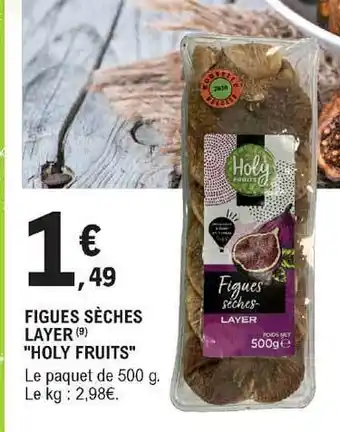 E.Leclerc Figues Sèches Layer offre