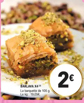 E.Leclerc Baklava X4 offre