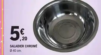 Saladier Chromé