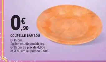 E.Leclerc Coupelle Bambou offre