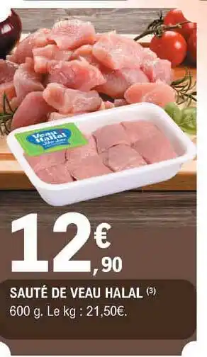 E.Leclerc Sauté De Veau Halal offre
