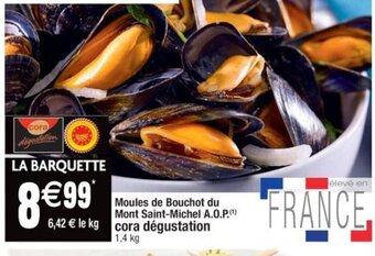 Cora x Carrefour Moules de Bouchot du Mont Saint-Michel AOP offre