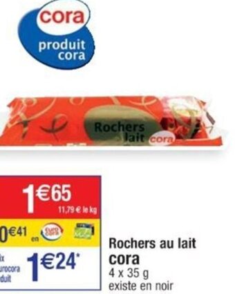 Cora x Carrefour Rochers lait cora offre
