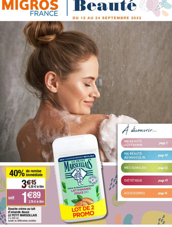 Douche crème au lait d'amande douce LE PETIT MARSEILLAIS