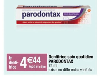 Migros Dentifrice soin quotidien offre