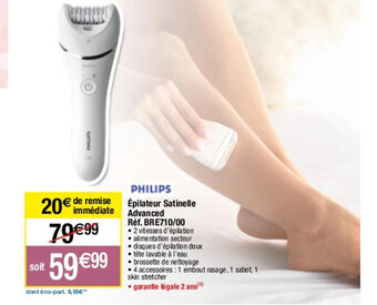 Migros PHILIPS Épilateur Satinelle offre