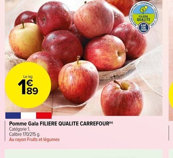 Carrefour Market Pomme Gala FILIERE QUALITE CARREFOUR offre
