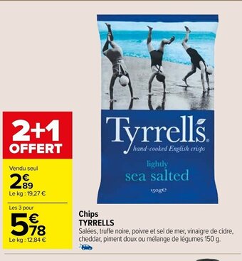 Carrefour Market Chips TYRRELLS offre