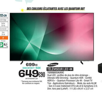 TÉLÉVISEUR LED 4K