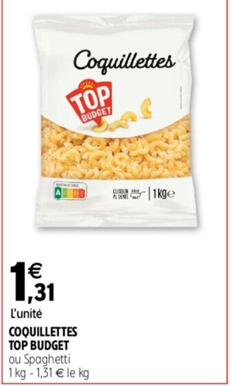 Intermarché COQUILLETTES TOP BUDGET offre