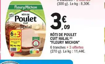 E.Leclerc Rôti De Poulet Cuit Halal  offre