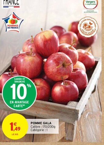 Intermarché POMME GALA offre