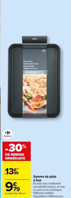 Carrefour Market Gamme de plats à four offre