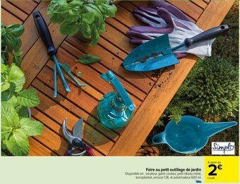 Carrefour Market Foire au petit outillage de jardin offre