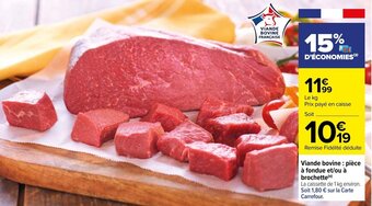 Viande bovine: piĂšce Ă fondue et/ou Ă brochette (0)