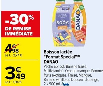 Carrefour Boisson lactée "Format Spécial"(P) DANAO offre