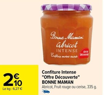 Carrefour Confiture Intense "Offre Découverte" BONNE MAMAN offre