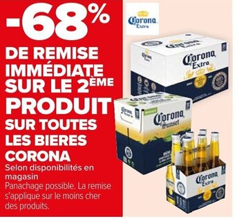 Carrefour SUR TOUTES LES BIERES CORONA offre