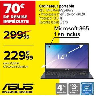 Carrefour Ordinateur portable offre
