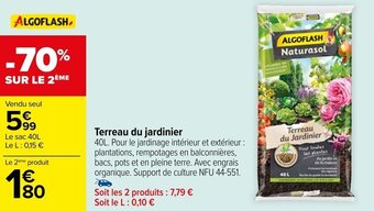 Carrefour Terreau du jardinier offre