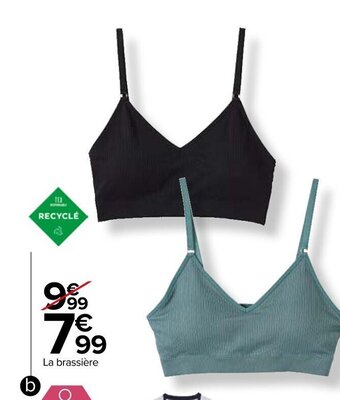 Brassiere sans coutures avec bretelles ajustables