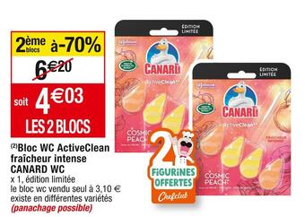 Cora x Carrefour Canard wc bloc wc activeclean fraîcheur intense offre