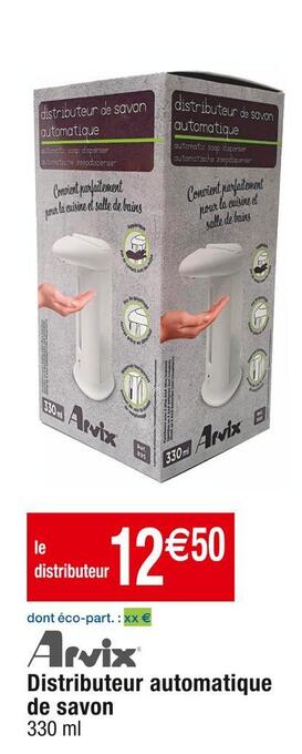 Cora x Carrefour Arvix distributeur automatique de savon offre