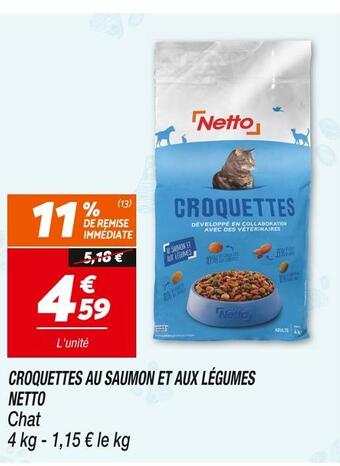 Netto Netto croquettes au saumon et aux légumes offre