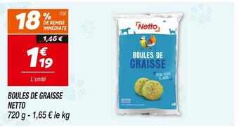 Netto Netto boules de graisse offre