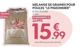 Truffaut Mélange de graines pour poules “le pigeonnier” offre